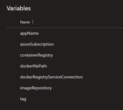 variable groups